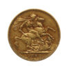 1892 M Victoria 22ct Gold Sovereign Coin (Melbourne Mint)
