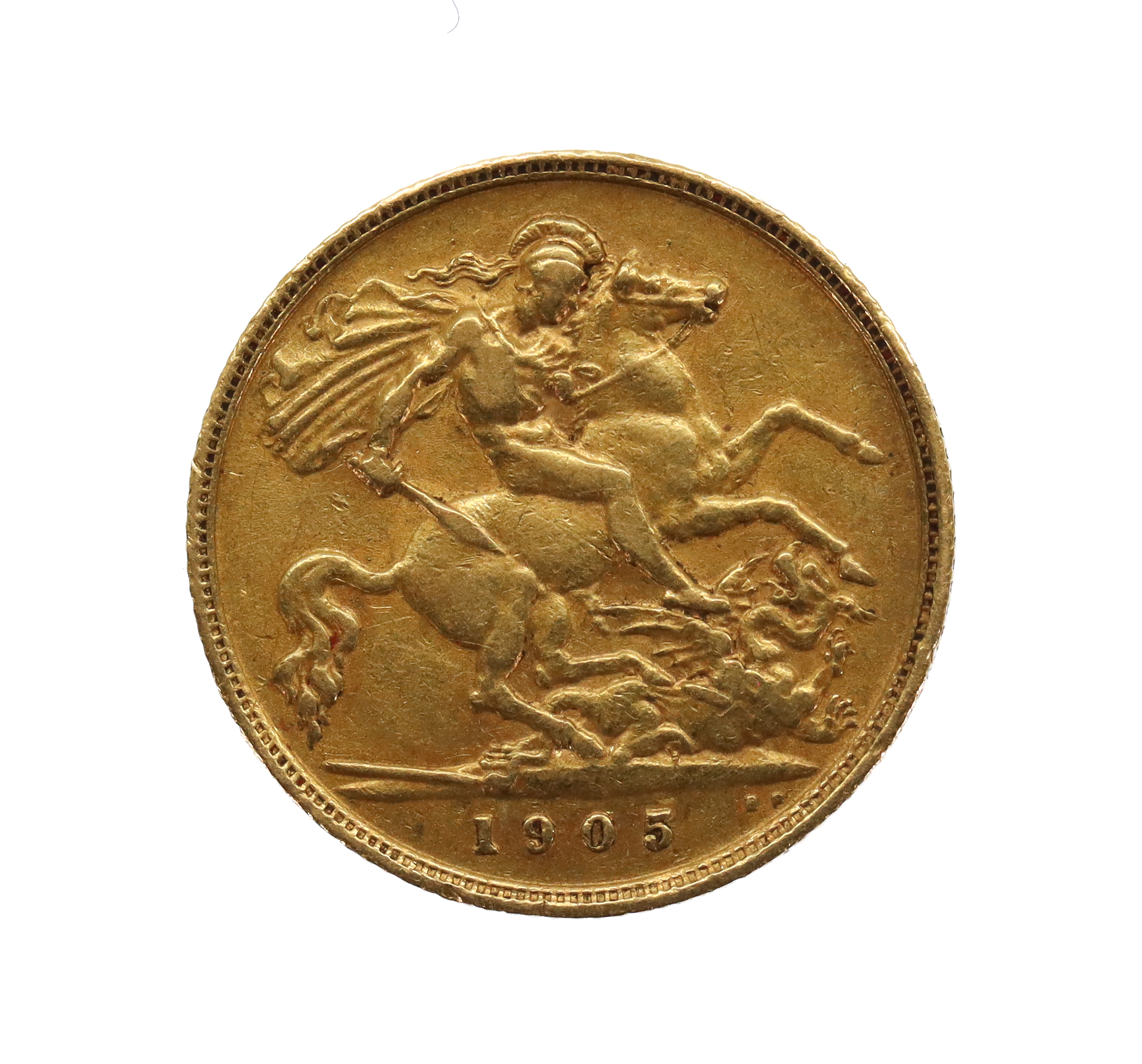 1905 Edward VII 22ct Gold Half Sovereign Coin