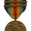 USA WW1 Victory Medal with 3 Clasps (Defensive Sector, Meuse-Argonne, Somme Offensive)