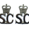 Pair of Special Constabulary Collar Badges - Queen's Crown