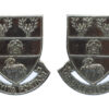 Pair of Derbyshire Constabulary Collar Badges