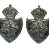 Pair of Worcestershire Constabulary Collar Badges - King's Crown