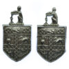 Pair of Stoke-0n-Trent City Police Collar Badges