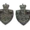 Pair of Teesside Constabulary Collar Badges - Queen's Crown