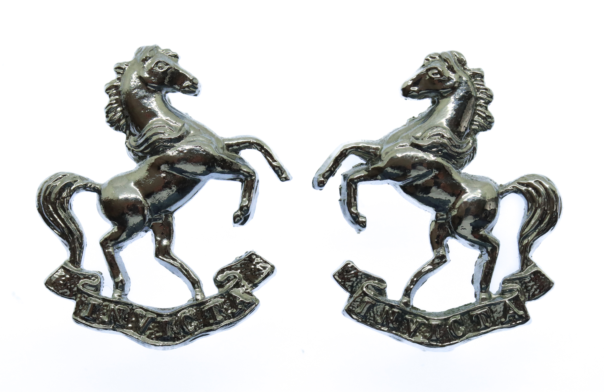 Pair of Kent Constabulary Collar Badges