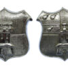 Pair of Worcester City Police Collar Badges