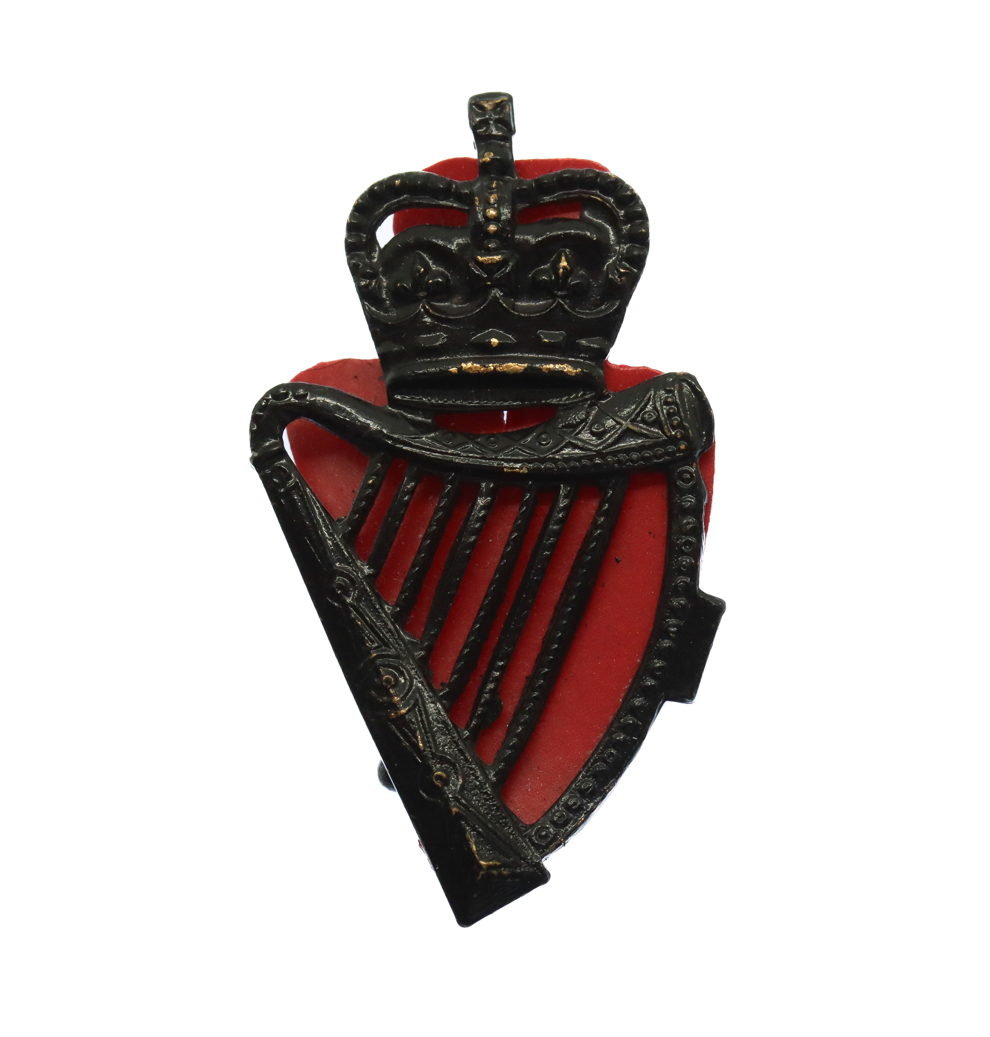 Royal Ulster Constabulary (R.U.C.) Collar Badge - Queen's Crown (7 Strings)