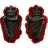 Pair of Royal Ulster Constabulary (R.U.C.) Anodised Collar Badges - Queen's Crown