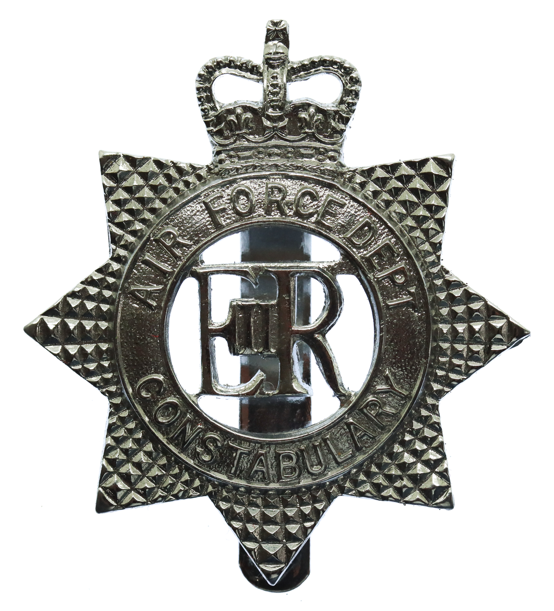 Air Force Department Constabulary Senior Officer's Cap Badge - Queen's Crown