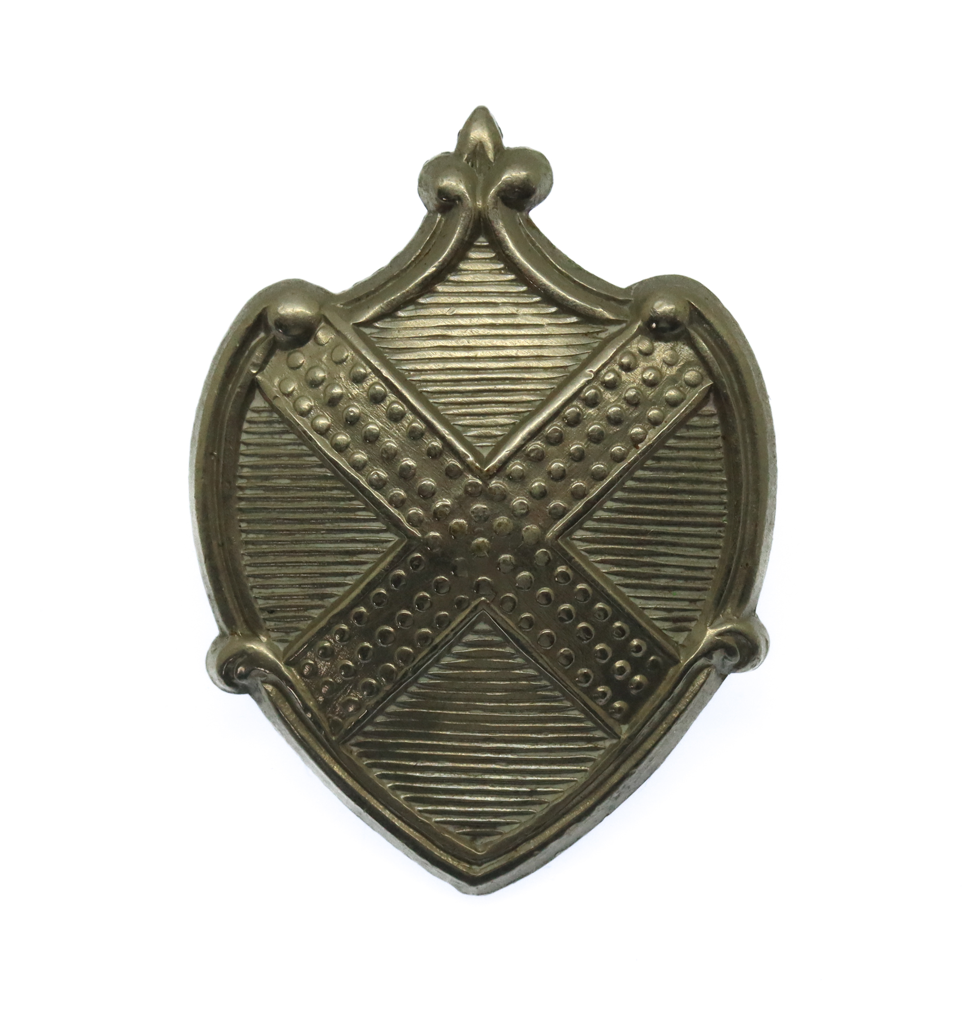 St Albans City Police White Metal Collar Badge
