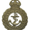 Admiralty Constabulary White Metal Cap Badge - King's Crown