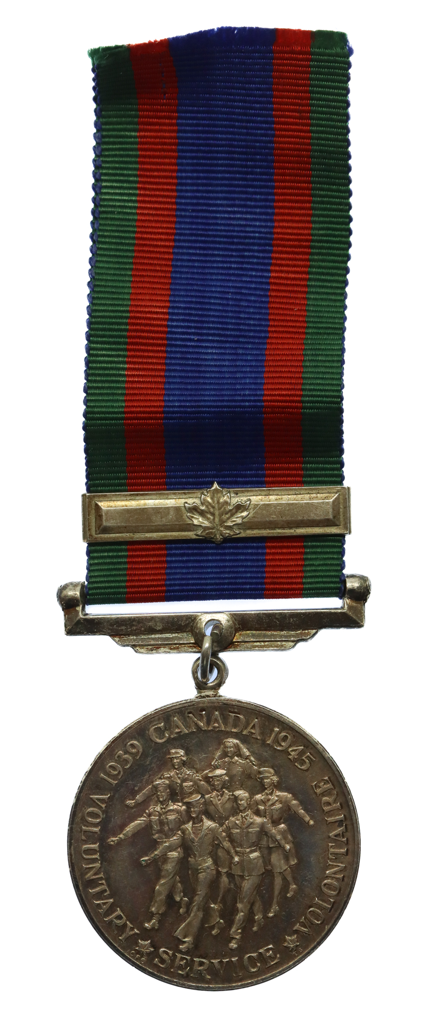 WW2 Canadian Volunteer Service Medal with Overseas Service Bar