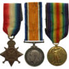 WW1 1914 Mons Star Medal Trio - Dvr. W. North, 37th (Howitzer) Brigade, Royal Field Artillery