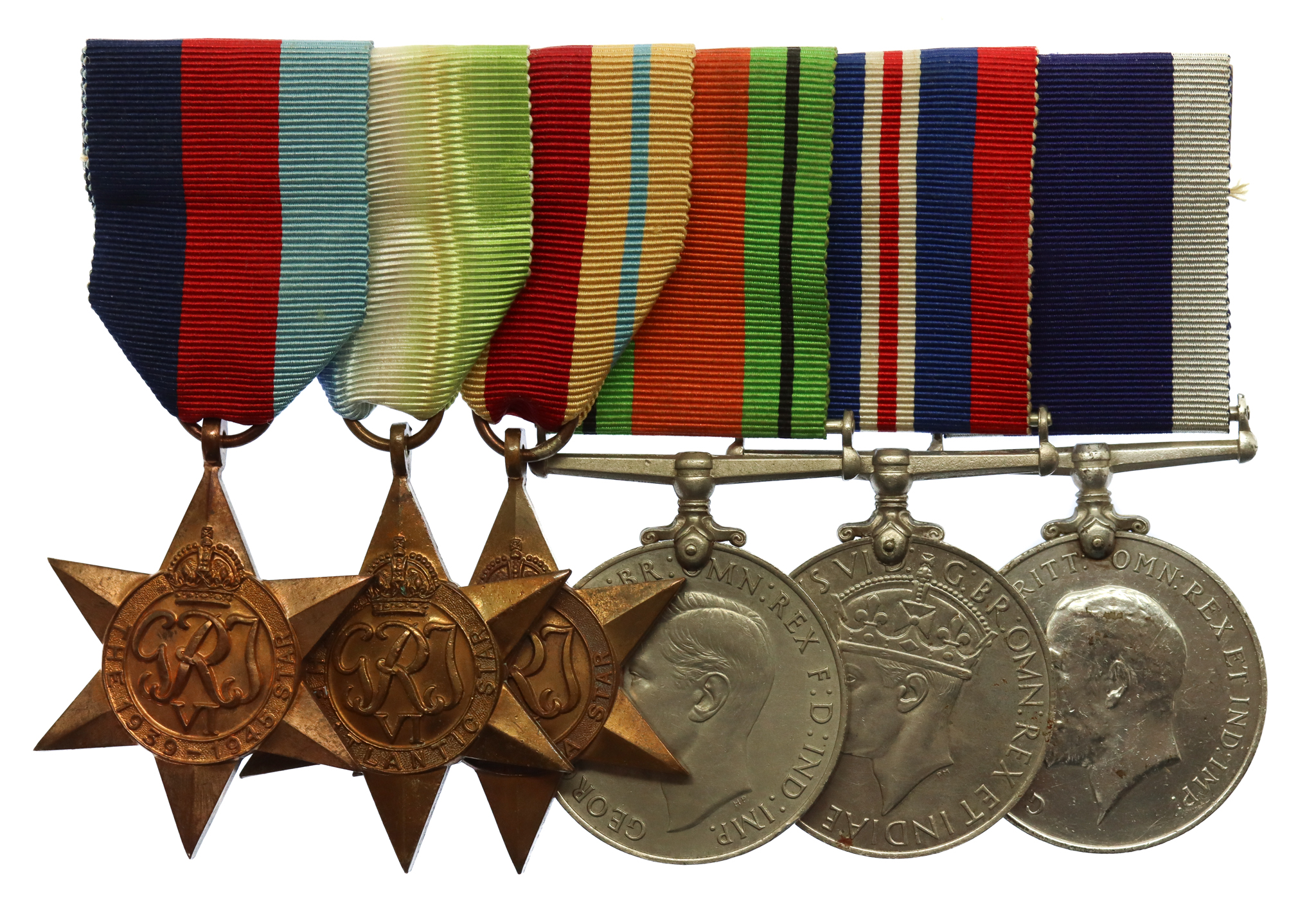 WW2 and Royal Navy Long Service & Good Conduct Medal Group of Six - ERA.2. W.H. Gibbons, Royal Navy