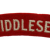 Middlesex Regiment (MIDDLESEX) Cloth Shoulder Title