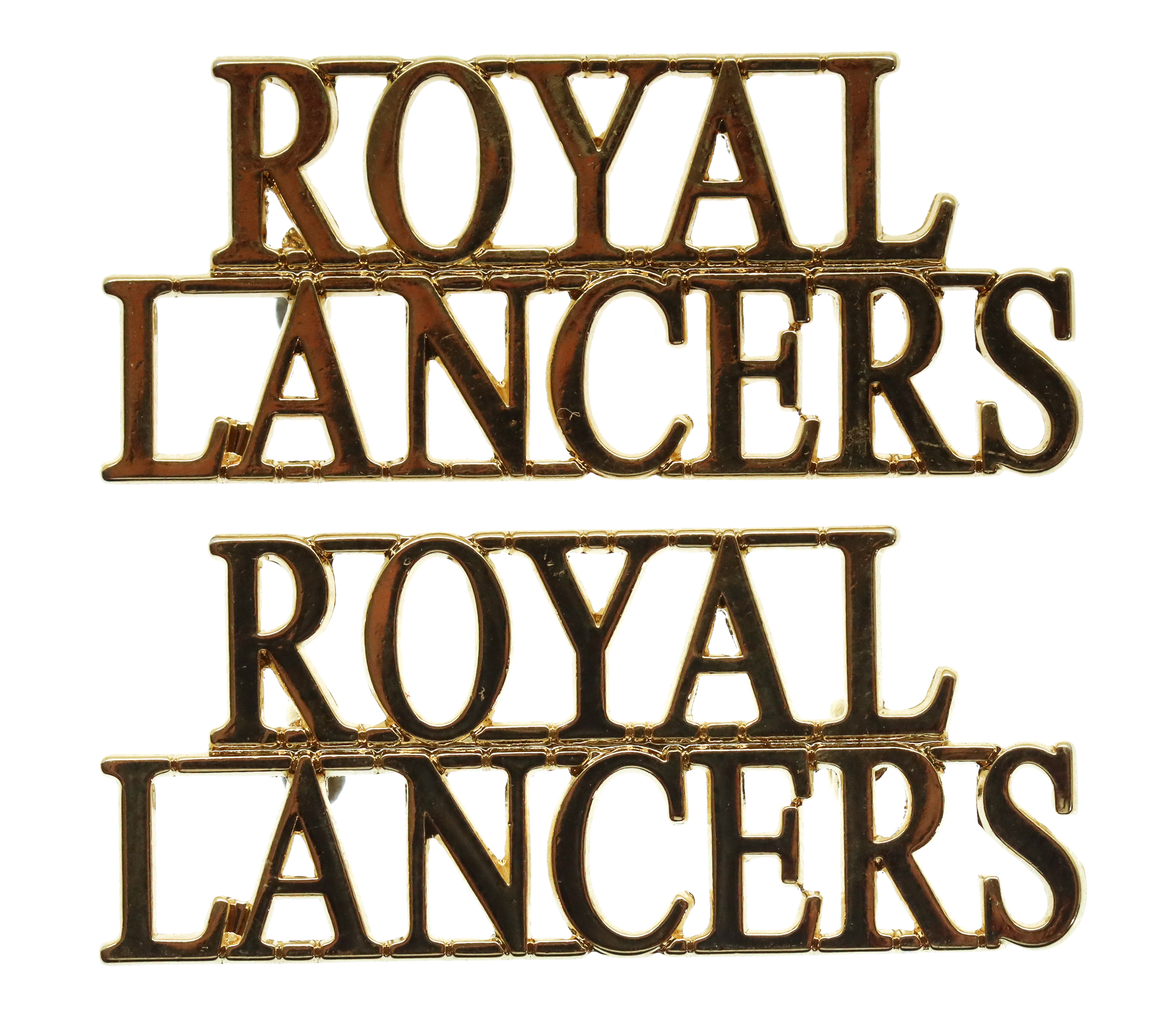 Pair of Royal Lancers (ROYAL/LANCERS) Shoulder Titles
