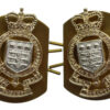 Pair of Royal Army Ordnance Corps (R.A.O.C.) Anodised (Staybrite) Collar Badges
