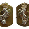 Pair of Royal Electrical & Mechanical Engineers (R.E.M.E.) Anodised (Staybrite) Collar Badges