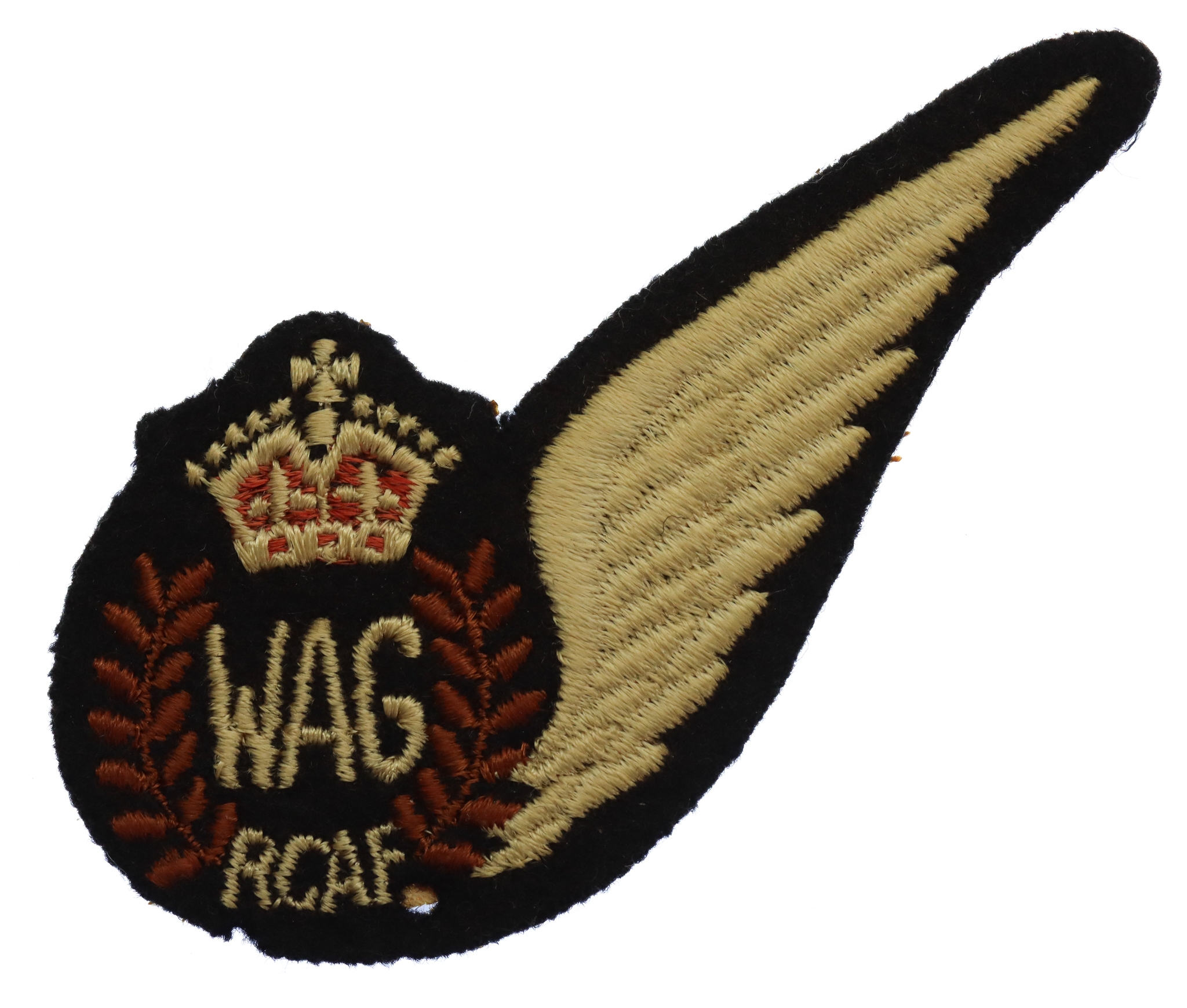 Royal Canadian Air Force (R.C.A.F.) Wireless Air Gunner Brevet - King's Crown
