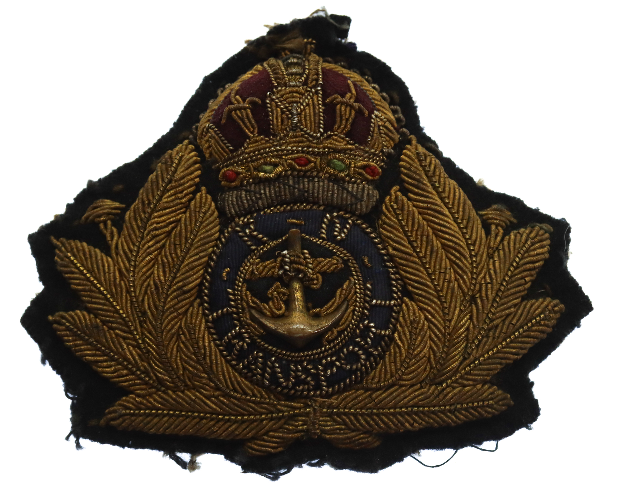 WW1 Royal Naval Transport Service Officer's Bullion Cap Badge