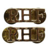 Pair of Royal Highland Fusiliers (R.H.F.) Anodised (Staybrite) Shoulder Titles