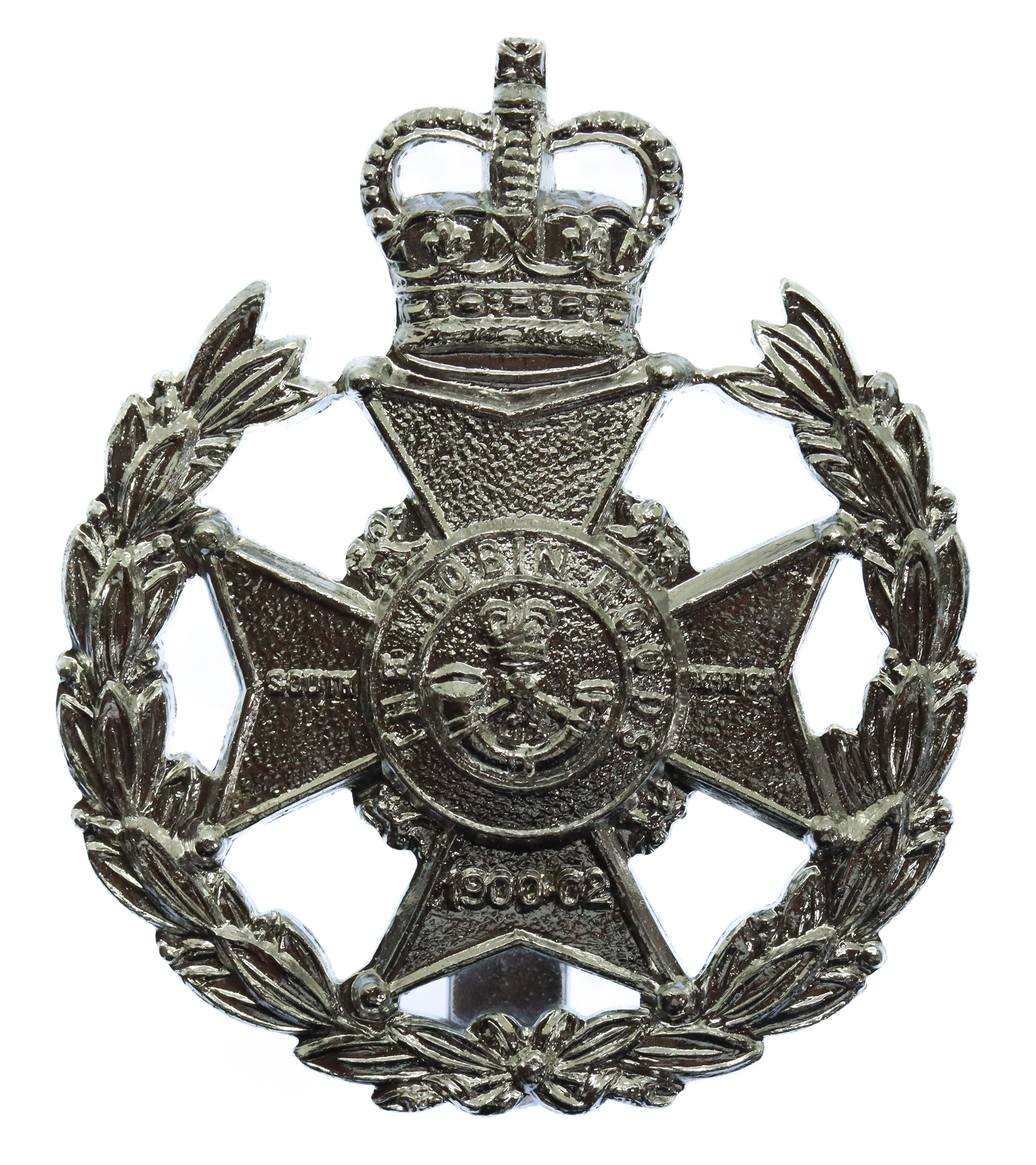 The Robin Hood Bn. Sherwood Foresters Anodised (Staybrite) Cap Badge