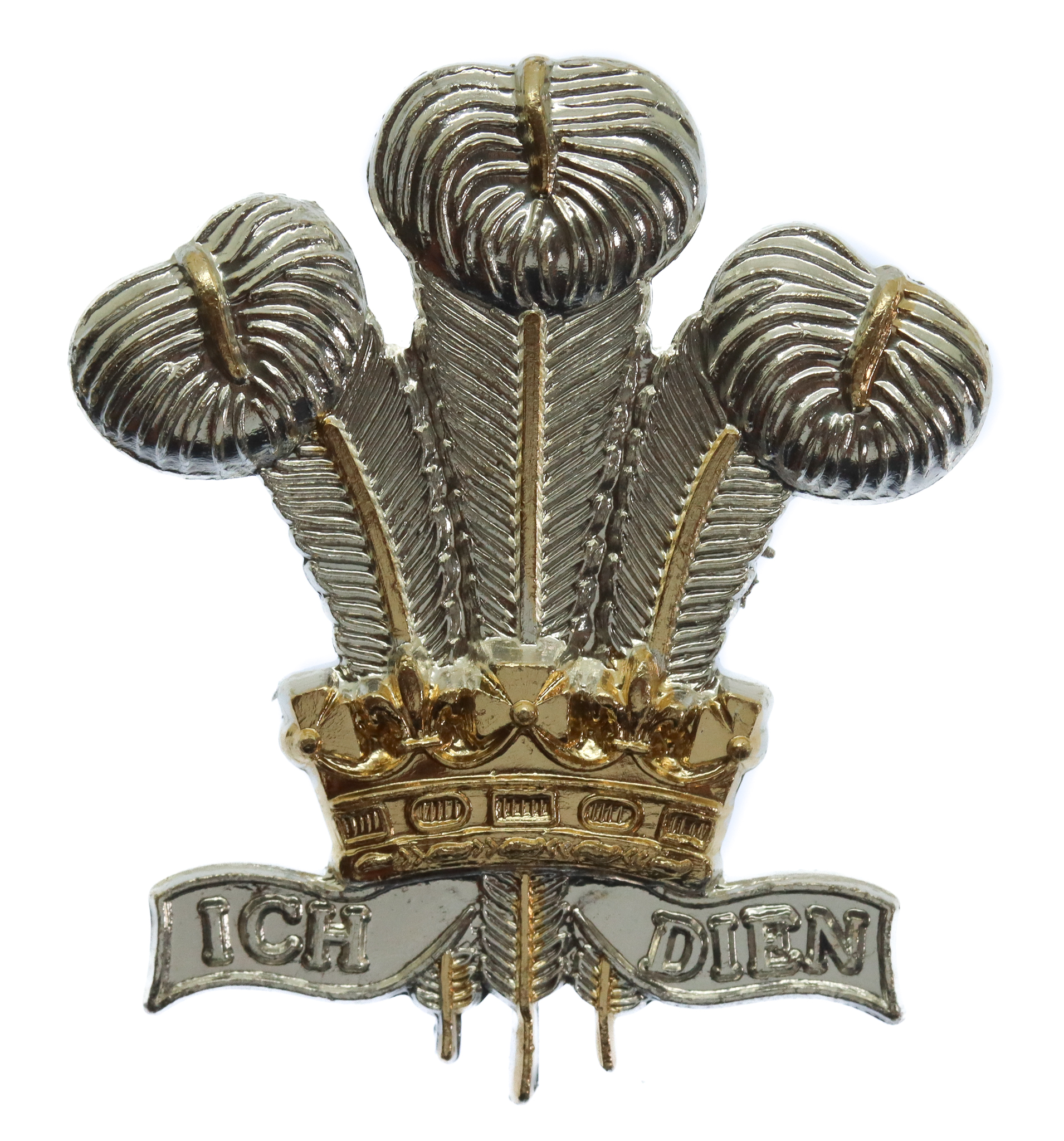 Royal Regiment of Wales Anodised (Staybrite) Cap Badge