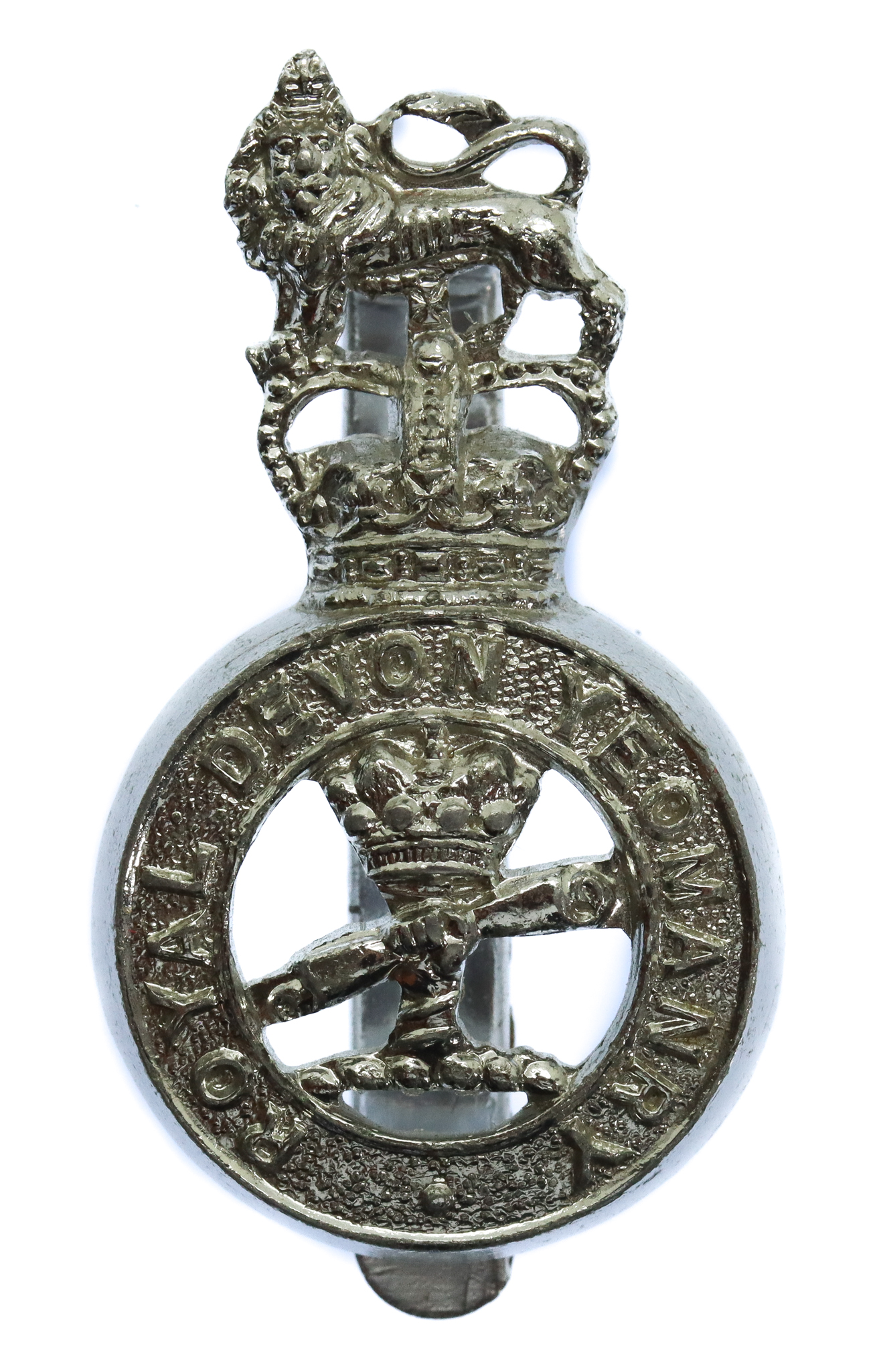 Royal Devon Yeomanry Anodised (Staybrite) Cap Badge