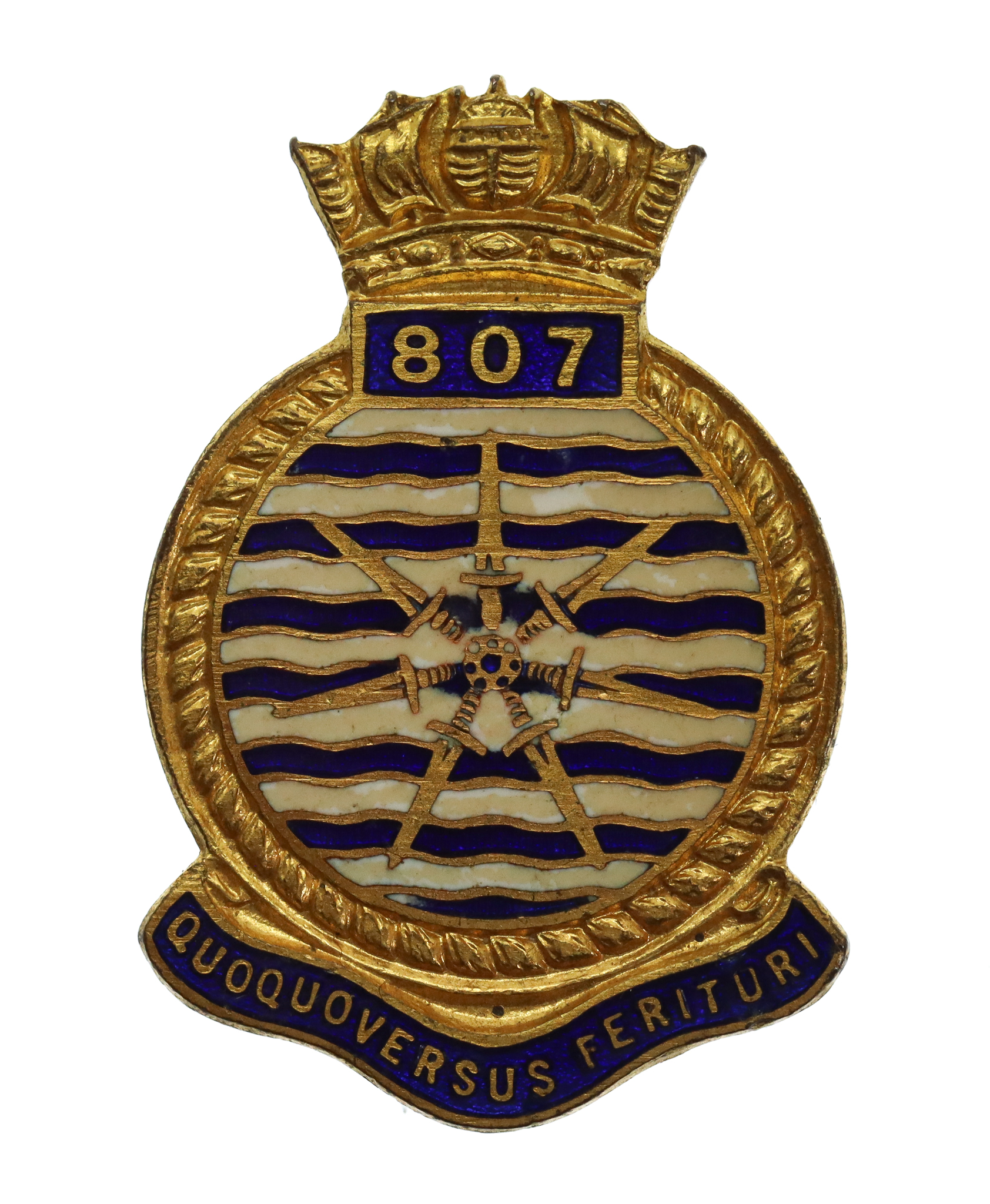 807 Naval Air Squadron Enamelled Lapel Badge