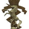 Royal Electrical & Mechanical Engineers (R.E.M.E.) Bi-Metal Cap Badge - King's Crown (2nd Pattern)