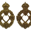 Pair of Royal Electrical & Mechanical Engineers (R.E.M.E.) Collar Badges - King's Crown (1st Pattern)