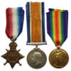 WW1 1914-15 Star Medal Trio - Pte. R. Stapleton (Alias, Reginald Doel), Essex Regiment - Wounded