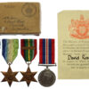 WW2 Merchant Navy Casualty Medal Group of Four - Chief Engineer Officer David Rose, Merchant Navy - K.I.A. 11/11/42