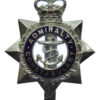 Admiralty Constabulary Senior Officer's Enamelled Cap Badge - Queen's Crown