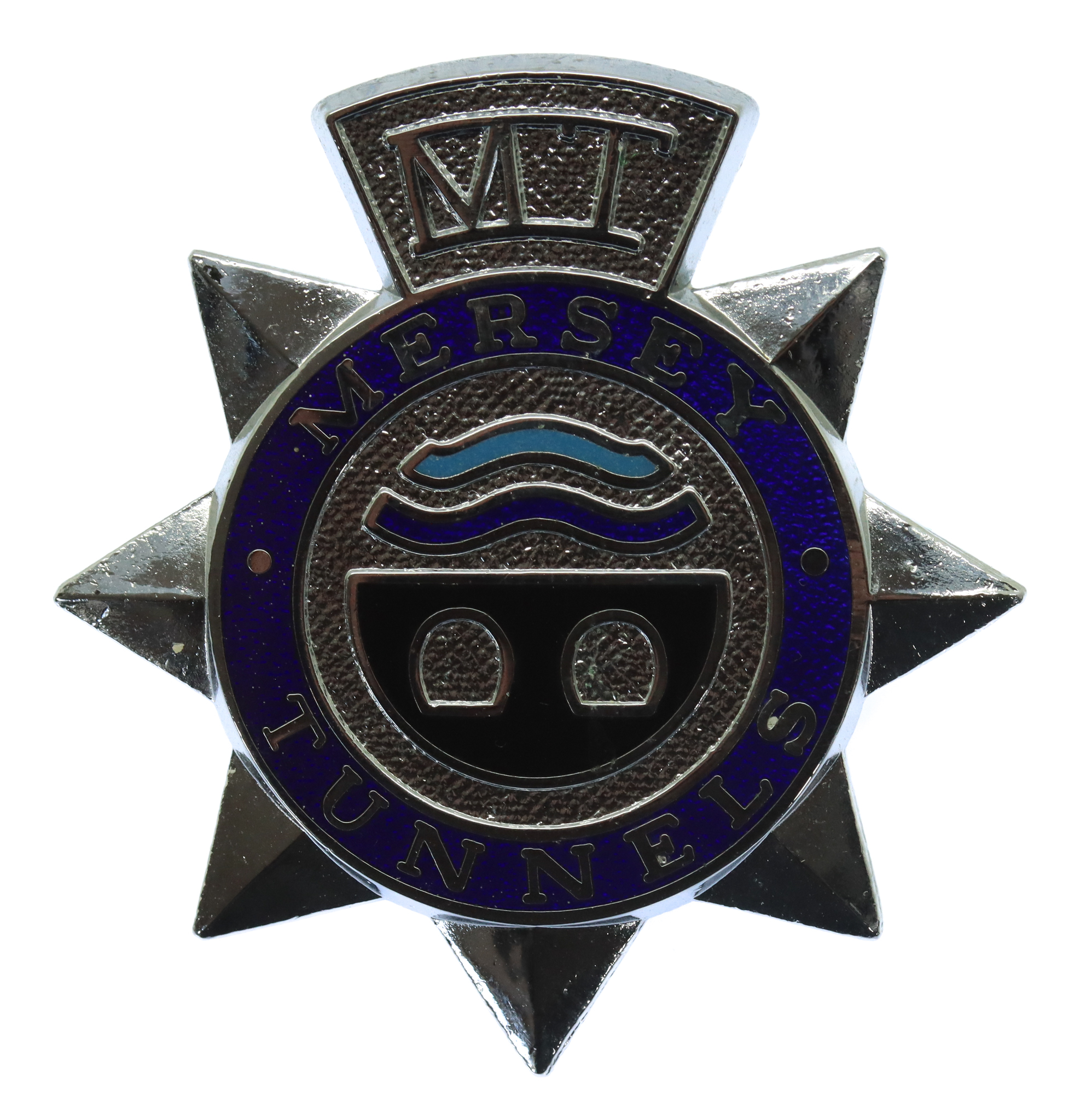 Mersey Tunnels Police Enamelled Cap Badge (c.1989-1993)