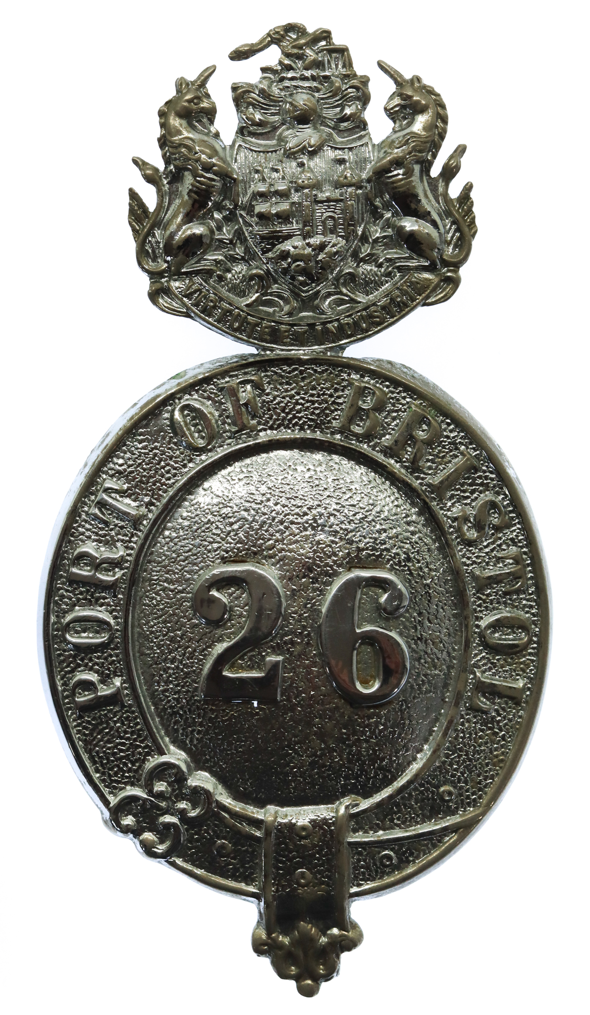 Port of Bristol Police Chrome Helmet Plate (26)