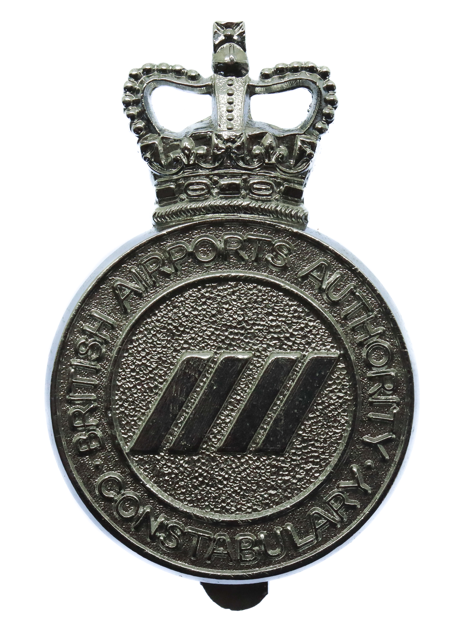 British Airports Authority Constabulary Cap Badge - Queen's Crown