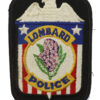 United States Lombard Police Cloth Patch Badge