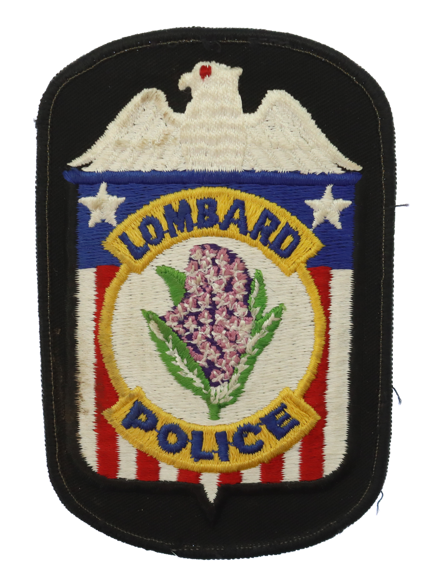 United States Lombard Police Cloth Patch Badge