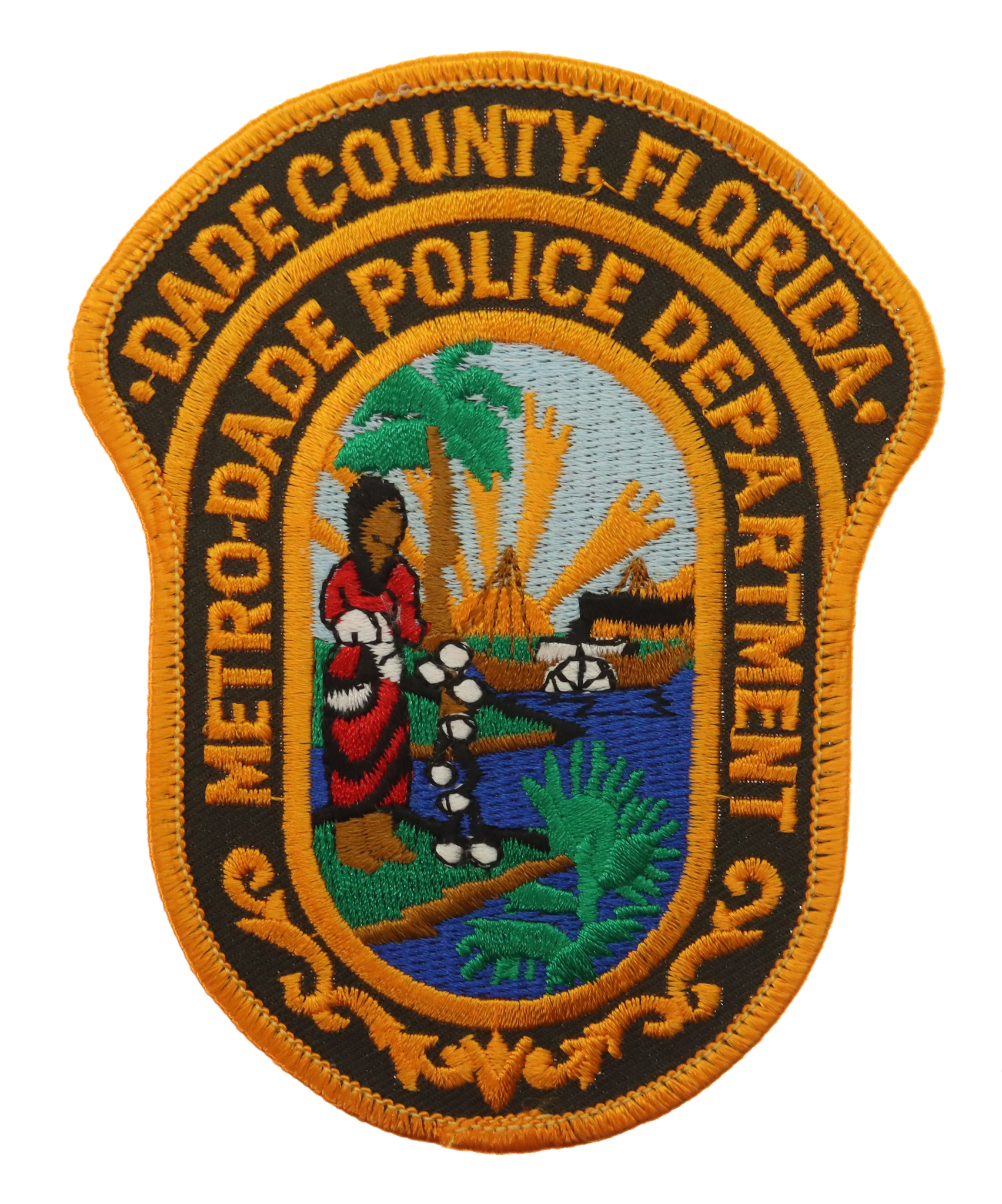 United States Dade County Florida Metro-Dade Police Department Cloth Patch Badge