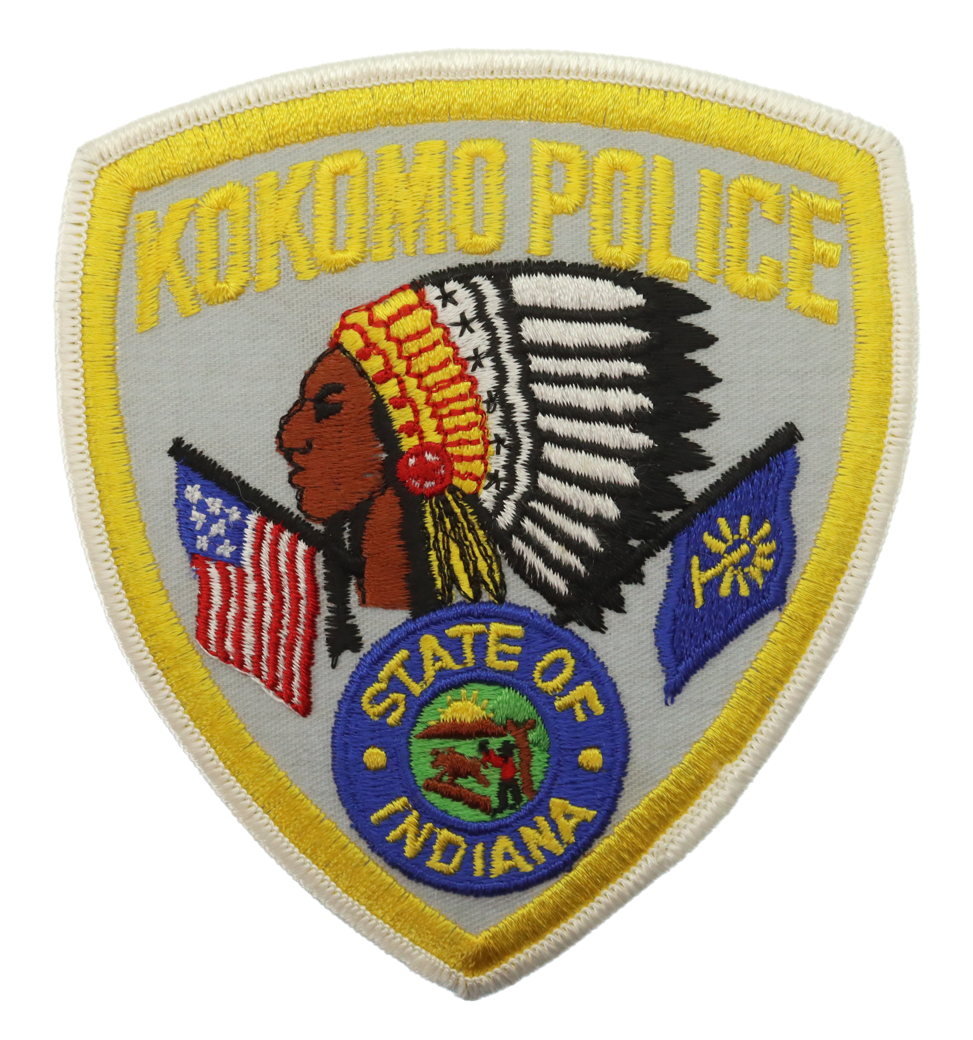 United States Kokomo Police Cloth Patch Badge