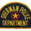United States Sherman Police Department Cloth Patch Badge