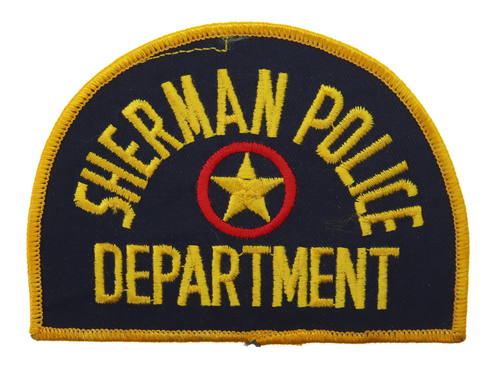 United States Sherman Police Department Cloth Patch Badge