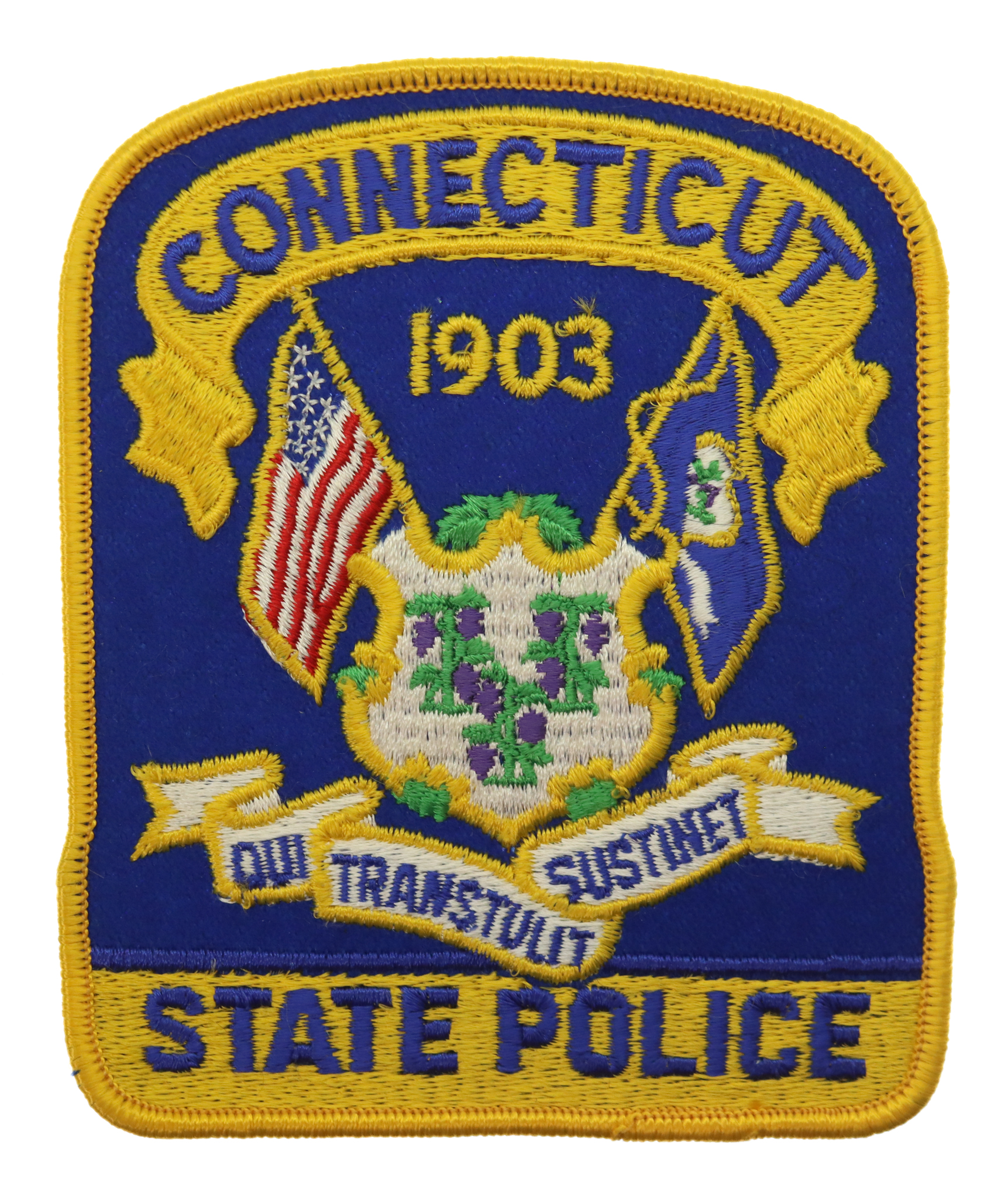 United States Connecticut State Police Cloth Patch Badge