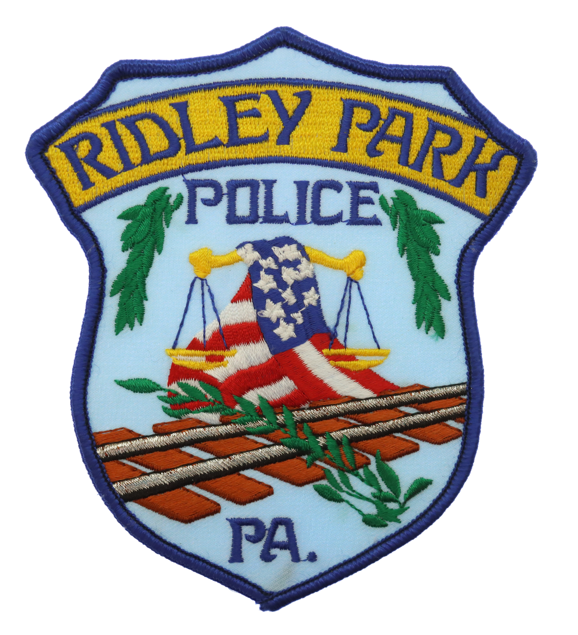 United States Ridley Park Police PA. Cloth Patch Badge