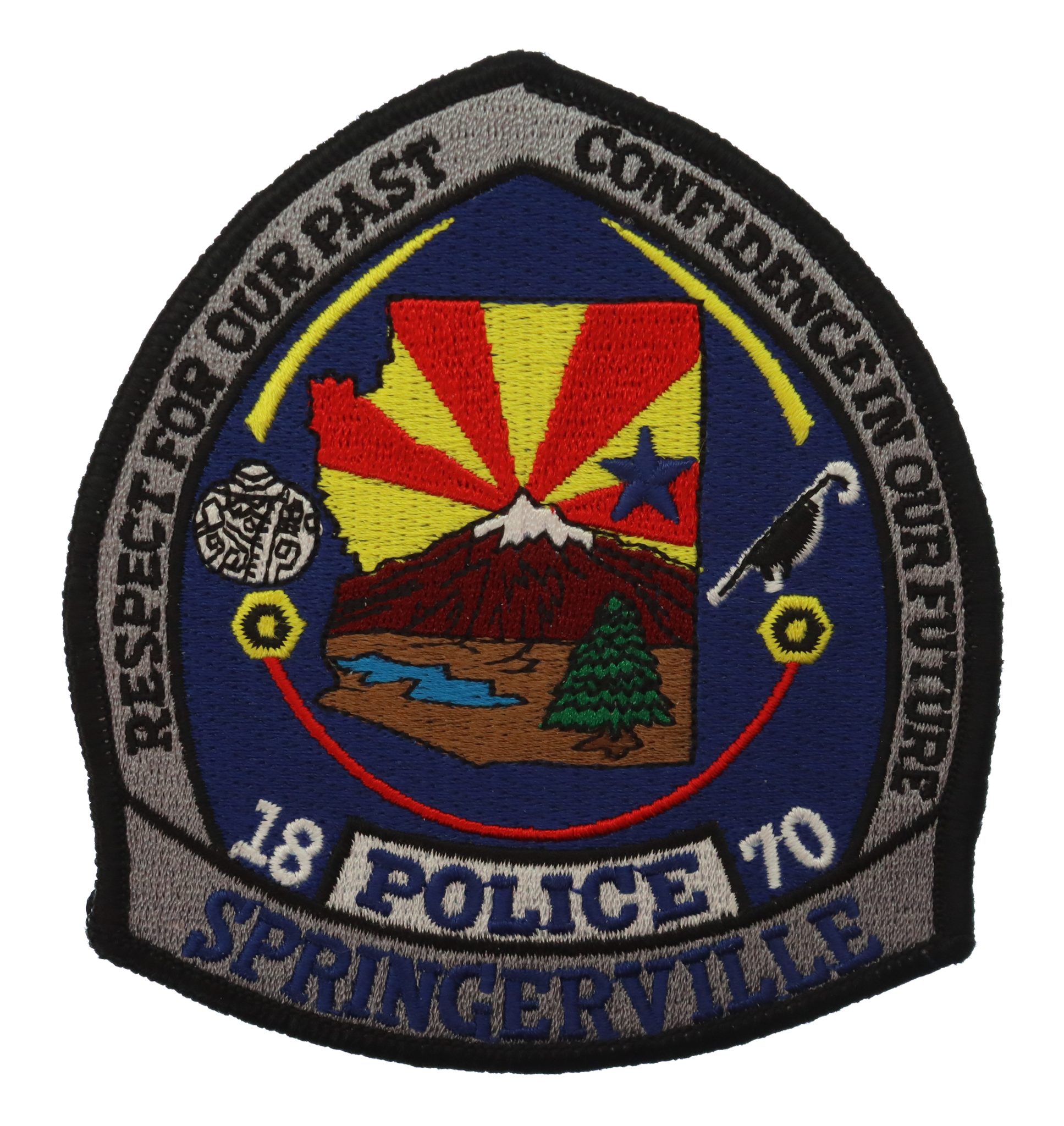 United States Springerville Police Cloth Patch Badge
