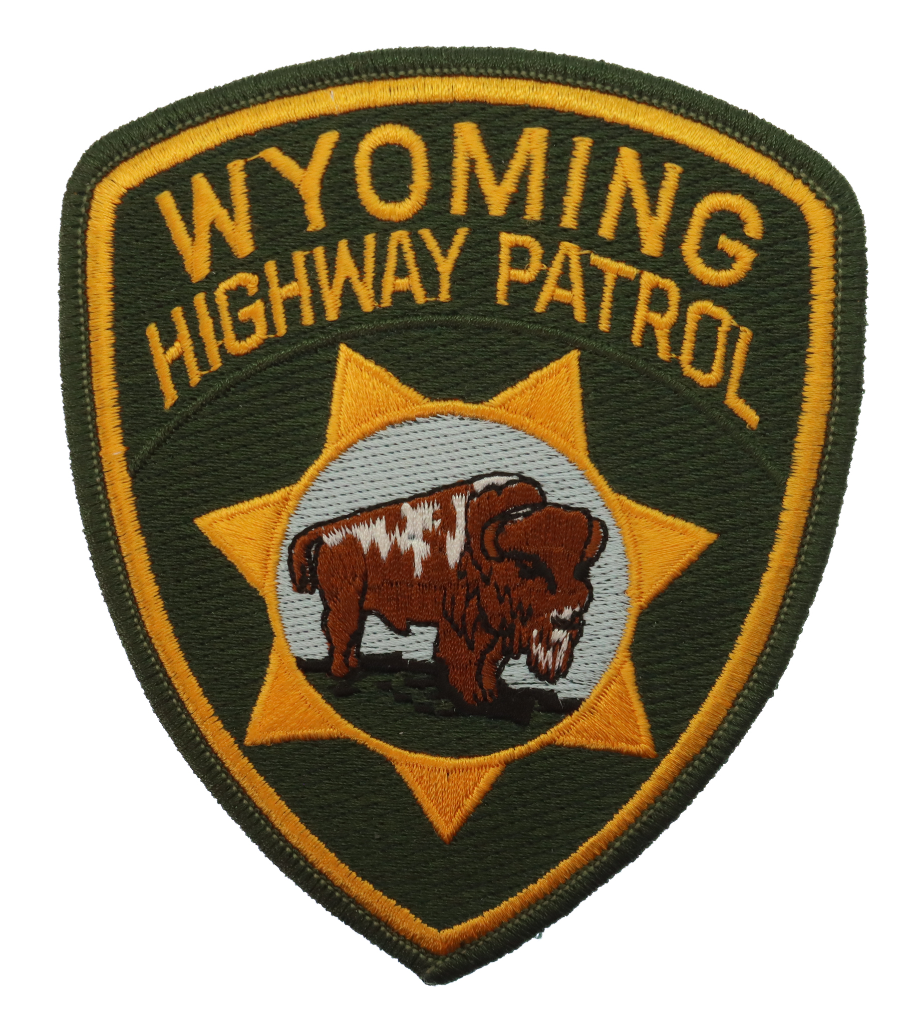 United States Wyoming Highway Patrol Cloth Patch Badge