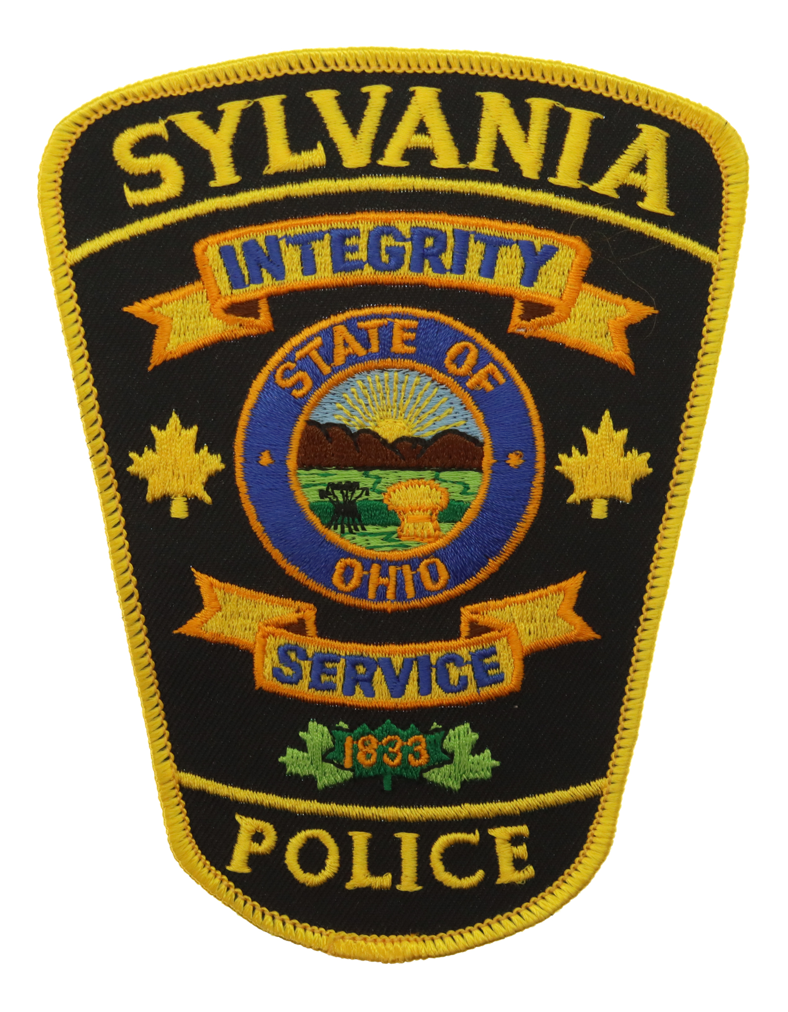 United States State of Ohio Sylvania Police Cloth Patch Badge