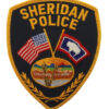 United States Sheridan Police Cloth Patch Badge