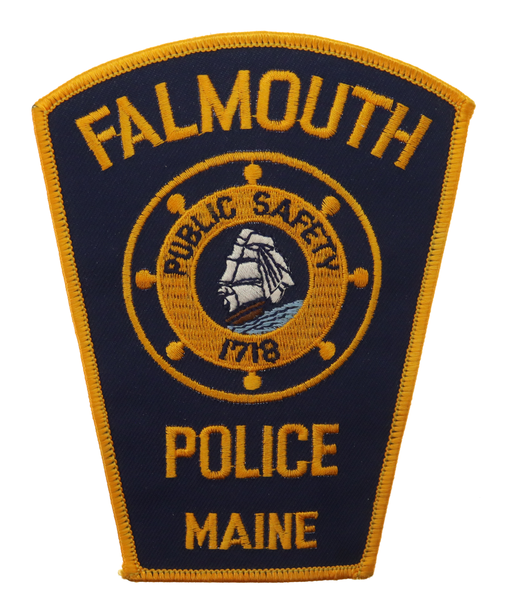 United States Falmouth Police Maine Cloth Patch Badge